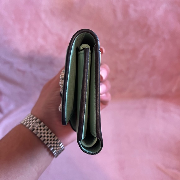 Jimmy choo Cheri mint green compact wallet - Picture 9 of 13